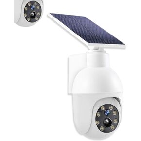 Appreciarel Simulated Surveillance Camera Street Light,Solar Powered,Automatic Body Sensing,with Flashing LED, Waterproof IP66, Patio, Garage & Outdoor Use, Realistic Deterrent for Yard (2pcs)