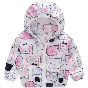 Baby UV 𝐏rotection Outwear Toddler Boys Girls Lightweight Breathable Zipper Hooded Sun Jacket 2025 Summer Coat