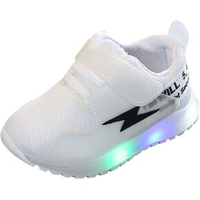 IWIHMIV LED Light Luminous Shoes for Boys Girls Boys Lightweight Tennis Running Shoes for Toddler