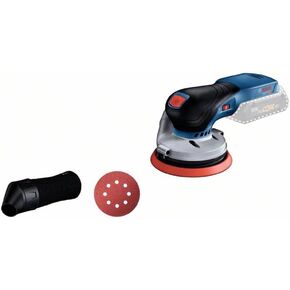 BOSCH Professional 18V System GEX 18V-125 بطارية تعمل بطارية (Brushless ، لوحة قطرها 125 مم ، حقيبة غبار بدون بطارية ، في صندوق)