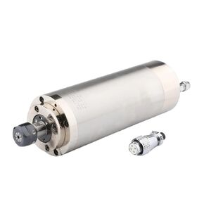 Engraving 1.5KW Spindle Motor 220V ER16 Water-Cooled Spindle 4 Ceramic Ball Bearings 400HZ For CNC Milling Machine Metal Cutting Accessories(1.5kw 80mm ER16)