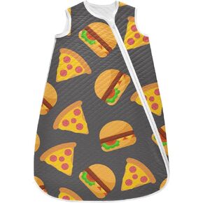 vvfelixl Toddler Sleep Sack for Newborn Fast Foods Baby Wearable Blanket Sleeveless Swaddle Transition Sleeping Bags for Infant Babys Sleep Suit for 12-24 Months