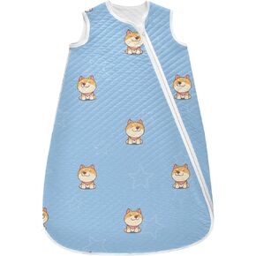 vvfelixl Baby Sleep Sack for 6-12 Months Sitting Shiba Inu Puppy Babys Wearable Blanket Zipper Swaddle Transition Sleeping Bag for Infant Baby Sleep Suit for Newborn Toddler