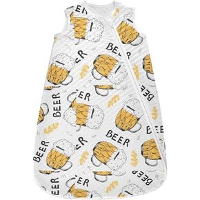 vvfelixl Baby Sleep Sack for 6-12 Months Light Beer Babys Wearable Blanket Zipper Swaddle Transition Sleeping Bag for Infant Baby Sleep Suit for Newborn Toddler