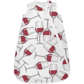 vvfelixl Baby Sleep Sack for 6-12 Months Engraved Wineglass Babys Wearable Blanket Zipper Swaddle Transition Sleeping Bag for Infant Baby Sleep Suit for Newborn Toddler