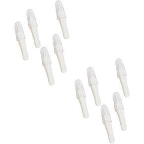 Kisangel 10pcs Nose Cleaning Tweezers Safe Tip Design for Ear Nose Navel Care Transparent Storage Case Included Gentle Cleaning Tool for Easy to Carry