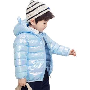 Light Puffer Padded Jacket Bear Hoods Winter Warm Coats for Kids Baby Outerwear 1-5 Years