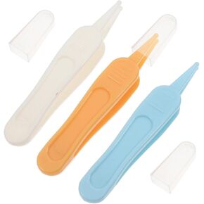 Kisangel 3pcs تنظيف الأنف ملقطات آمنة لتنظيف السرة الأذن لتصميم الفتاة المريح للاستخدام السهل لصالح