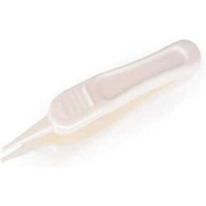 Kisangel 2PCS Safe Nose Tweezers for Ear and Navel Cleaning Gentle and Care Tool White for Clearing Nostrils and Nasal Cavity