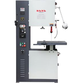 KAKA INDUSTRIAL 16 in Vertical Band Saw, VS-1611 Metal Cutting Variable Speed Bandsaw, Work table can be 45° tilted with Miter Gauge. Its own saw blade welding grinding function 220V 1PH