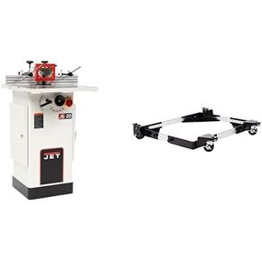JET 1-1/2 HP Spindle Shaper w/Mobile Base, 115/230V 1Ph (Model JWS-20CS) + Mobile Base (708118)