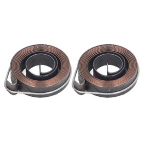 Return Coil Spring,2PCS Drill Press Springs Quill Feed Return Coil Spring 0.8x10 Double Hook 37mm Outer Diameter Spring Steel Bench Drill Return Spring for Bench Drill