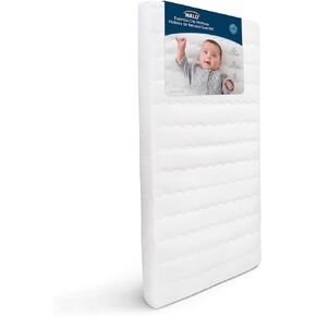HALO Essential Crib & Toddler Mattress – Breathable, Waterproof, Machine Washable Cover – JPMA & Oeko-Tex Certified – Standard Size (52" x 28" x 4.5") – Firm Support, Foam Core – Ages 0-4