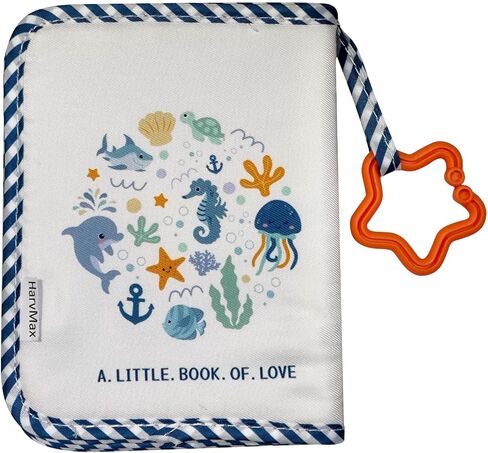 Baby's First Family Album - Soft Cloth Photo Book Gift Set with Baby-Safe Mirror | 5.5x7 Inch Holds 17 Photos Fabric Memory Book for Newborns, Toddlers, Baby Showers in Saudi Arabia