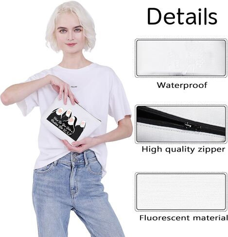 CMNIM The Sound of Inspired Music Makeup Bag How Do You Solve a Problem Like Maria Quote Musical Theatre Gifts For Broadway Fans Accessory Pouch (Maria Quote Makeup Bag) in Saudi Arabia