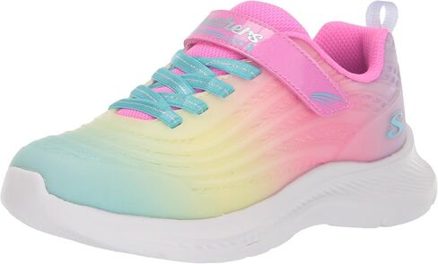 حذاء رياضي Skechers Kids Girls Jumpsters 2.0-Blurred Dream، تركواز/متعدد، 12 طفل صغير in Saudi Arabia