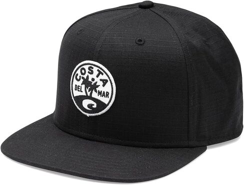 Costa Del Mar mens Isla Flat Brim Snapback Cap, Black, One Size US in Saudi Arabia