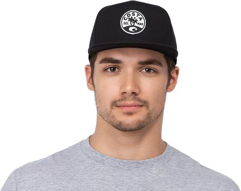 Costa Del Mar mens Isla Flat Brim Snapback Cap, Black, One Size US in Saudi Arabia