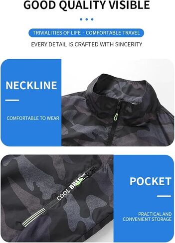 Cooling Fan Vest Air-conditioned Men Women Cooling Vest For Work Sport Outdoor Camping Fishing Summer Cool Jacket ﻿ in Saudi Arabia