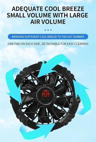Cooling Fan Vest Air-conditioned Men Women Cooling Vest For Work Sport Outdoor Camping Fishing Summer Cool Jacket ﻿ in Saudi Arabia