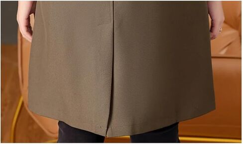 Women Spring Autumn Trench Coat Tops Korean Mid Long Temperament Overcoat Windbreaker in Saudi Arabia