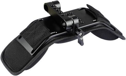 BGNing Steady Camera Shoulder Pad Steady Shoulder Mount Kit with 15mm Railblock Dual Rod Clamp for Video Camcorder Camera DV Support System DSLR Rig (Type B) in Saudi Arabia
