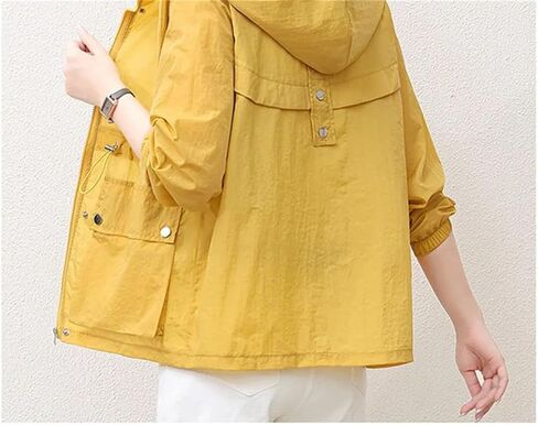 Women's Jacket Thin Coat Windbreaker Sun Protection Jackets Basic Zipper Coat Tops in Saudi Arabia