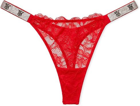 ملابس داخلية نسائية من الدانتيل من Victoria's Secret، سراويل داخلية نسائية، مجموعة مثيرة جدًا، دانتيل أسود (M) in Saudi Arabia