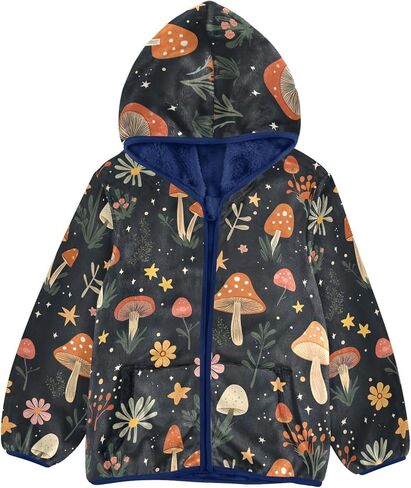 CHIFIGNO Girls Boys Zip up Hoodie Boys Jackets with Pockets Warm Winter Outwear for Toddler and Kids in Saudi Arabia