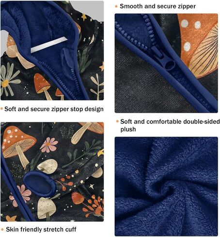 CHIFIGNO Girls Boys Zip up Hoodie Boys Jackets with Pockets Warm Winter Outwear for Toddler and Kids in Saudi Arabia