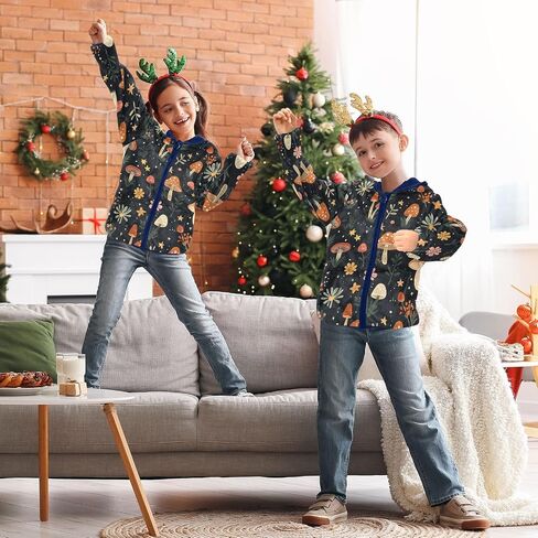CHIFIGNO Girls Boys Zip up Hoodie Boys Jackets with Pockets Warm Winter Outwear for Toddler and Kids in Saudi Arabia