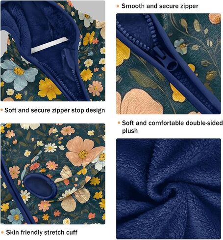 CHIFIGNO Zip up Hoodie for Boys Printed Boys Jackets Winter Coats for Boys with Pockets for Toddler and Kids in Kuwait