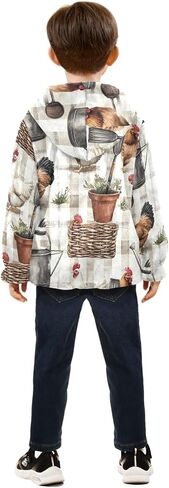 CHIFIGNO Girls Boys Zip up Hoodie Boys Jackets Boys Clothes with Pockets for Toddler and Kids in Kuwait