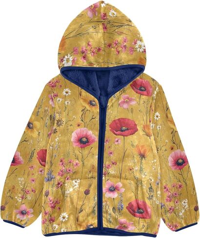 Chifigno لطيف zip up هوديي للأولاد سترة السترة الشتوية الأولاد معاطف مع معاطف مع جيوب لطفل صغير وأطفال in Kuwait