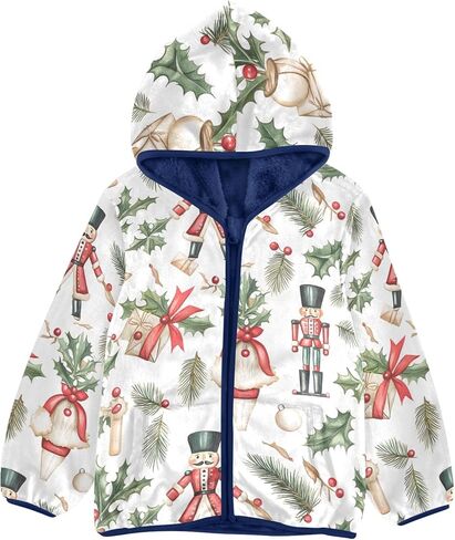 CHIFIGNO Girls Boys Zip up Hoodie Printed Boys Jackets Toddler Boy Fall Clothes with Pockets for Toddler and Kids in Saudi Arabia