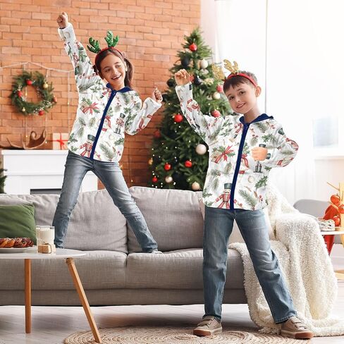 CHIFIGNO Girls Boys Zip up Hoodie Printed Boys Jackets Toddler Boy Fall Clothes with Pockets for Toddler and Kids in Saudi Arabia