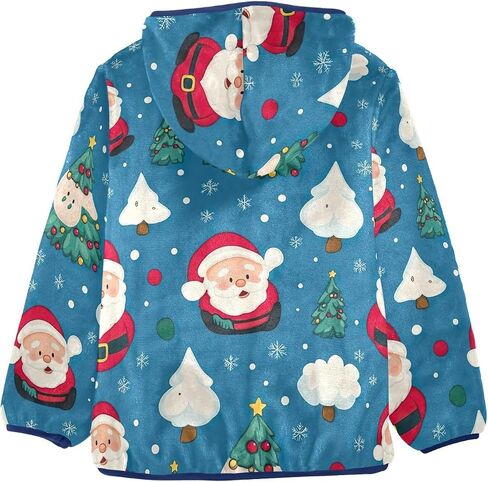 CHIFIGNO Girls Boys Fleece Hoody Jacket Boys Jackets with Pockets Warm Winter Outwear for Toddler and Kids in Kuwait