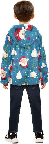 CHIFIGNO Girls Boys Fleece Hoody Jacket Boys Jackets with Pockets Warm Winter Outwear for Toddler and Kids in Kuwait