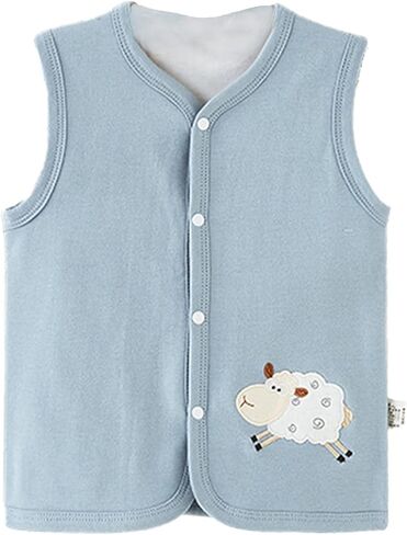 Toddler Baby Girl Boy Vest Fall Winter Clothes Sherp𝐚 Sleeveless Waistcoat Outerwear Kids Corduroy in Kuwait