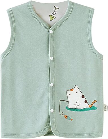 Toddler Baby Girl Boy Vest Fall Winter Clothes Sherp𝐚 Sleeveless Waistcoat Outerwear Kids Corduroy in Kuwait