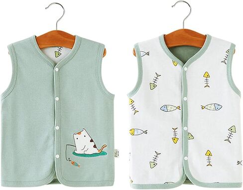 Toddler Baby Girl Boy Vest Fall Winter Clothes Sherp𝐚 Sleeveless Waistcoat Outerwear Kids Corduroy in Kuwait