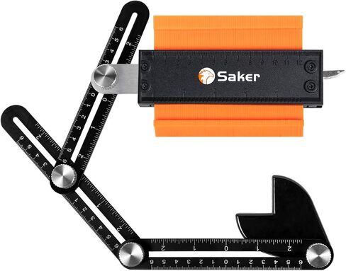 Saker Connection Profile Gauge-Adjustable Lock -Precisely Copy Irregular Shape Duplicator -Irregular Welding Woodworking Tracing - Must Have Tool for DIY Handyman, Construction in Saudi Arabia