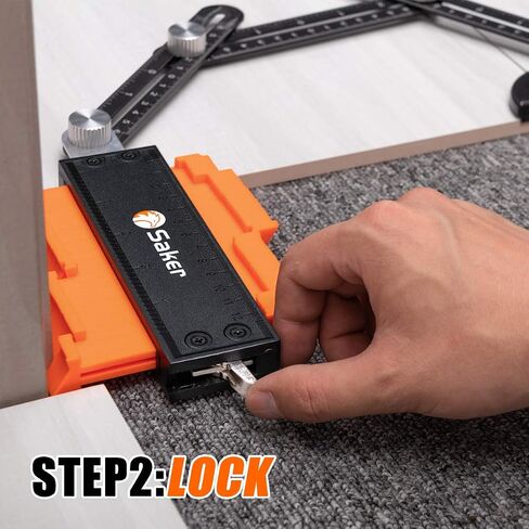Saker Connection Profile Gauge-Adjustable Lock -Precisely Copy Irregular Shape Duplicator -Irregular Welding Woodworking Tracing - Must Have Tool for DIY Handyman, Construction in Saudi Arabia
