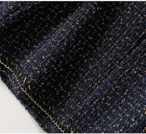 Female Elegant O-Neck Cropped Jacket Women Spring Autumn Korean Pockets Outwear Clothing in Saudi Arabia