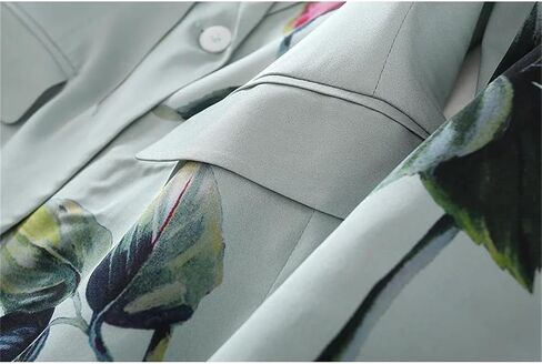 Women One Button Long Sleeve Suit Jacket Female Slim Small Suit Print Coat in Saudi Arabia