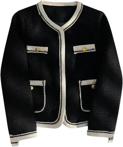 Women Wind Jacket Autumn/Winter Korean Coat Short Tweed Temperament Outerwear Ladies Top in Saudi Arabia