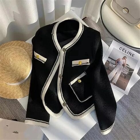 Women Wind Jacket Autumn/Winter Korean Coat Short Tweed Temperament Outerwear Ladies Top in Saudi Arabia