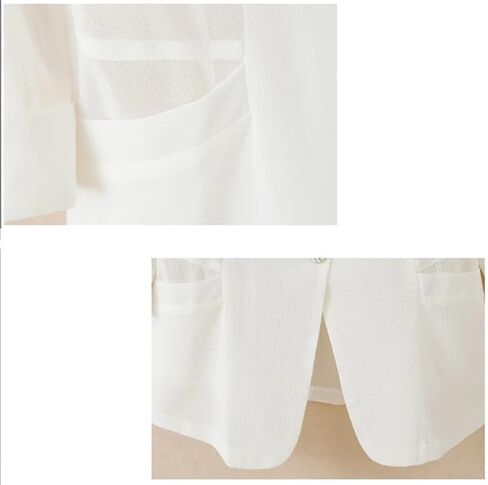 Women Blazer Spring Summer Thin Three-Quarter Sleeve Short Suit Tops Ladies Cardigan Sun Protection Coat in Saudi Arabia