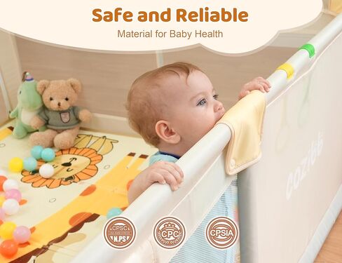 روضة الأطفال مع حصيرة ، 71 "× 59" ممساح كبير لطفل صغير ، وطفل للطفل مع شبكة التنفس ، والسياج والمنطقة للنوم للداخلية والخارجية in Kuwait