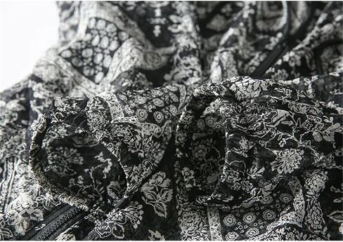 Women Printing Large Size Thin Sunscreen Clothing Jacket Summer Cardigan Loose Sunscreens Coat in Saudi Arabia